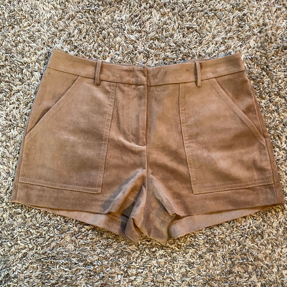 BCBGMAXAZRIA Suede Shorts